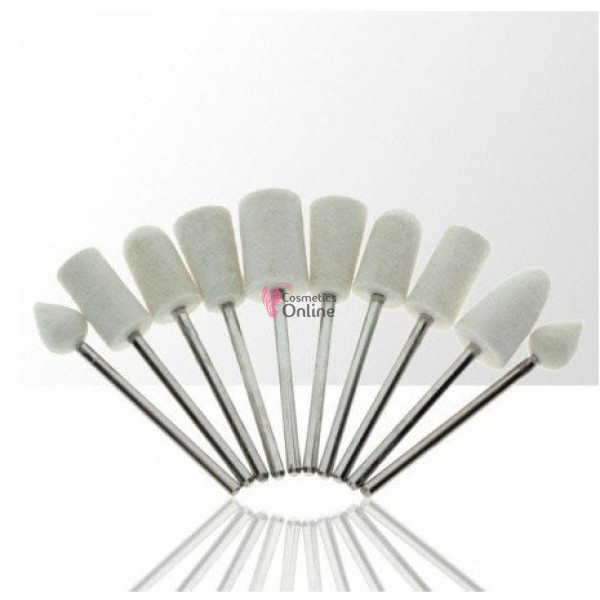 Capete pentru freza 13 bucati Albe de luciu Mollylac Cod 02162